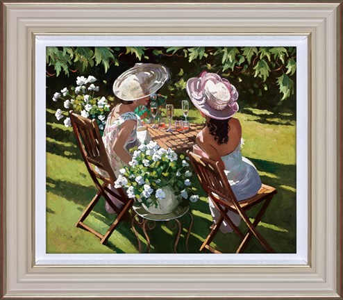Champagne Celebration by Sherree Valentine Daines - Framed Hand Finished Limited Edition on Canvas